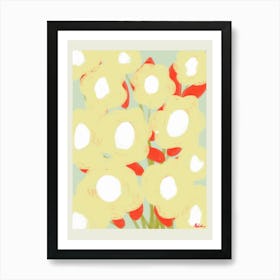 Yellow Flowers Poster Art Print