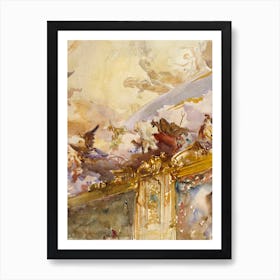 Tiepolo Ceiling, Milan, John Singer Sargent Art Print