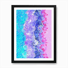 Pastel Bliss - Vibrant Abstract Layers Art Print