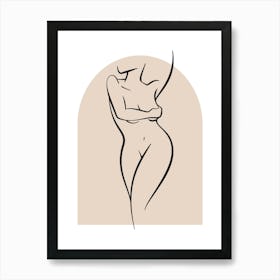 Women Body Line ArtPrint Art Print