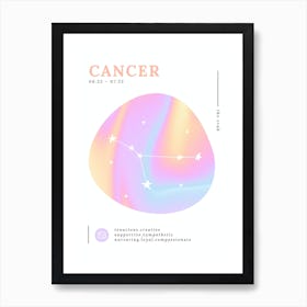 Cancer Zodiac Sign | Aura Brights Art Print