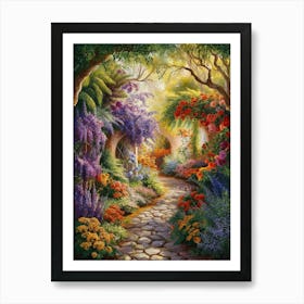 Garden Path 1 Art Print