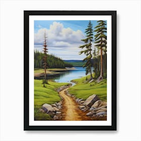 Path To The Lake 2 Art Print