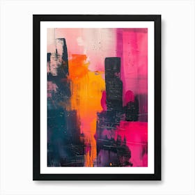 Abstract Cityscape 4 Art Print