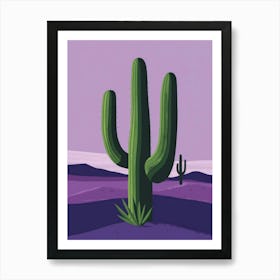 Cactus In The Desert Art Print