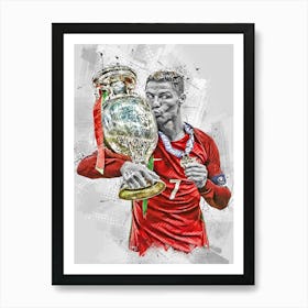 Cristiano Ronaldo Portugal National Art Print