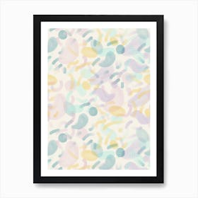 Dotted Blobs Art Print