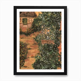 Countryside Street Landscape Art Print Art Print