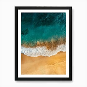 Aerial View Of A Beach 159 Art Print