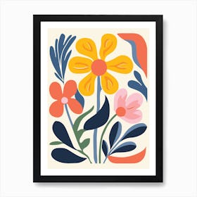 Flowers In A Frame Art Print