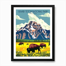 Grand Teton National Park 1 Art Print