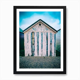 Beach Hut Art Print