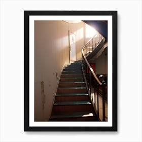 Stairs In An Old Building Art Print