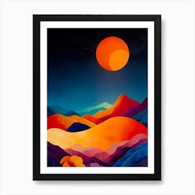 Abstract Landscape Painting 1 Art Print