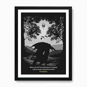 Paarthurnax Skyrim Art Print