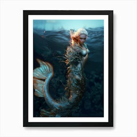 "Undine Essence: The Cosmic Dance of Creation" Art Print