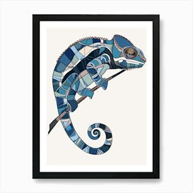 Carpet Chameleon Modern Abstract Illustration 2 Art Print