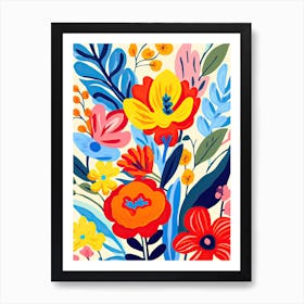 Flowers 8, Matisse style Art Print