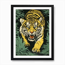 Tiger In The Jungle 34 Art Print