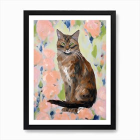 A Somali Cat Painting, Impressionist Painting 3 Affiche