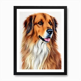 Leonberger 3 Watercolour Dog Art Print