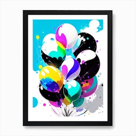 Colorful Balloons Art Print