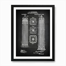 Building Patent, Architect Gift, Gift For Architect,Building Blueprint,Building Print,Building Wall Art,Building Poster,Building Decor,Cc1701 Art Print