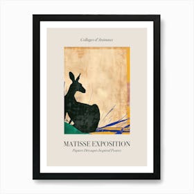 Kangaroo 3 Matisse Inspired Exposition Animals Poster Art Print