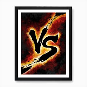 Versus Fighting Gaming Art Print