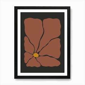 Autumn Flower 03 - Scarlet Art Print