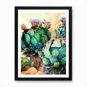 Cactus nature flora Art Print