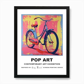 Poster Retro Bicycle Pop Art 1 Art Print