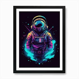 Astronaut In Space 14 Art Print