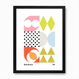 Geometric Bauhaus Poster 4 Art Print