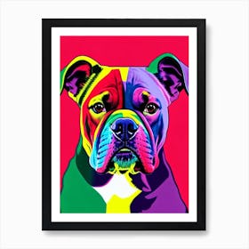 Bulldog Andy Warhol Style Dog Art Print