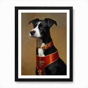 Biewer Terrier Renaissance Portrait Oil Painting Art Print