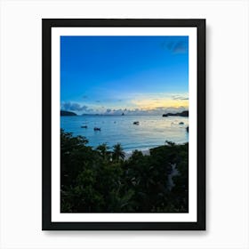 Ocean Cape Holiday Siam Beautiful Shore Point Paradise Turquoise Peaceful Sunset Grass M (26) Art Print