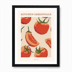 Tomato Pattern Illustration Poster Art Print