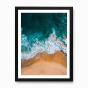 Aerial View Of A Beach 145 Art Print