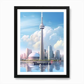 Toronto Canada Urban City Travel Art Art Print