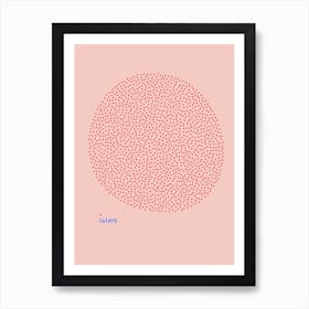 Dots Pink Art Print