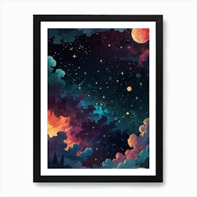 Galaxy Wallpaper Art Print