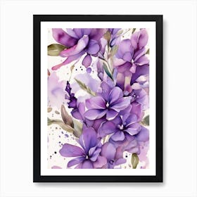 Purple Flowers Art Print