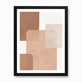 Boho abstract shapes 5 Art Print