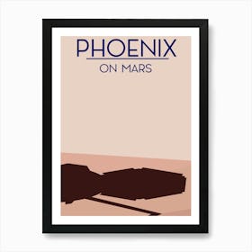 Phoenix On Mars Space Art Art Print