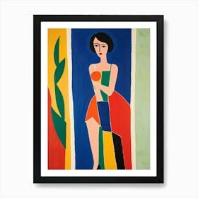 Woman In A Dress Art Print