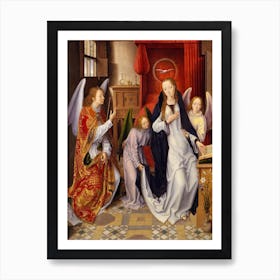 The Annunciation, Hans Memling Art Print