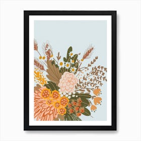 Autumn Flowers Art Print