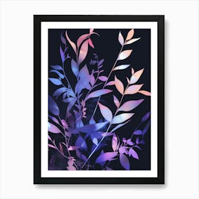 Abstract Leaves Art Print