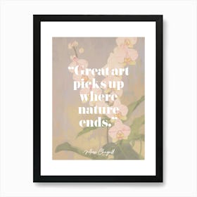 Art Quote By Marc Chagall Art Print